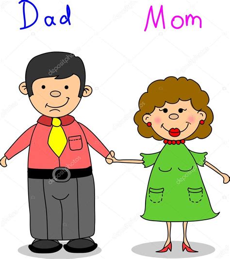 dibujos de mamá y papá